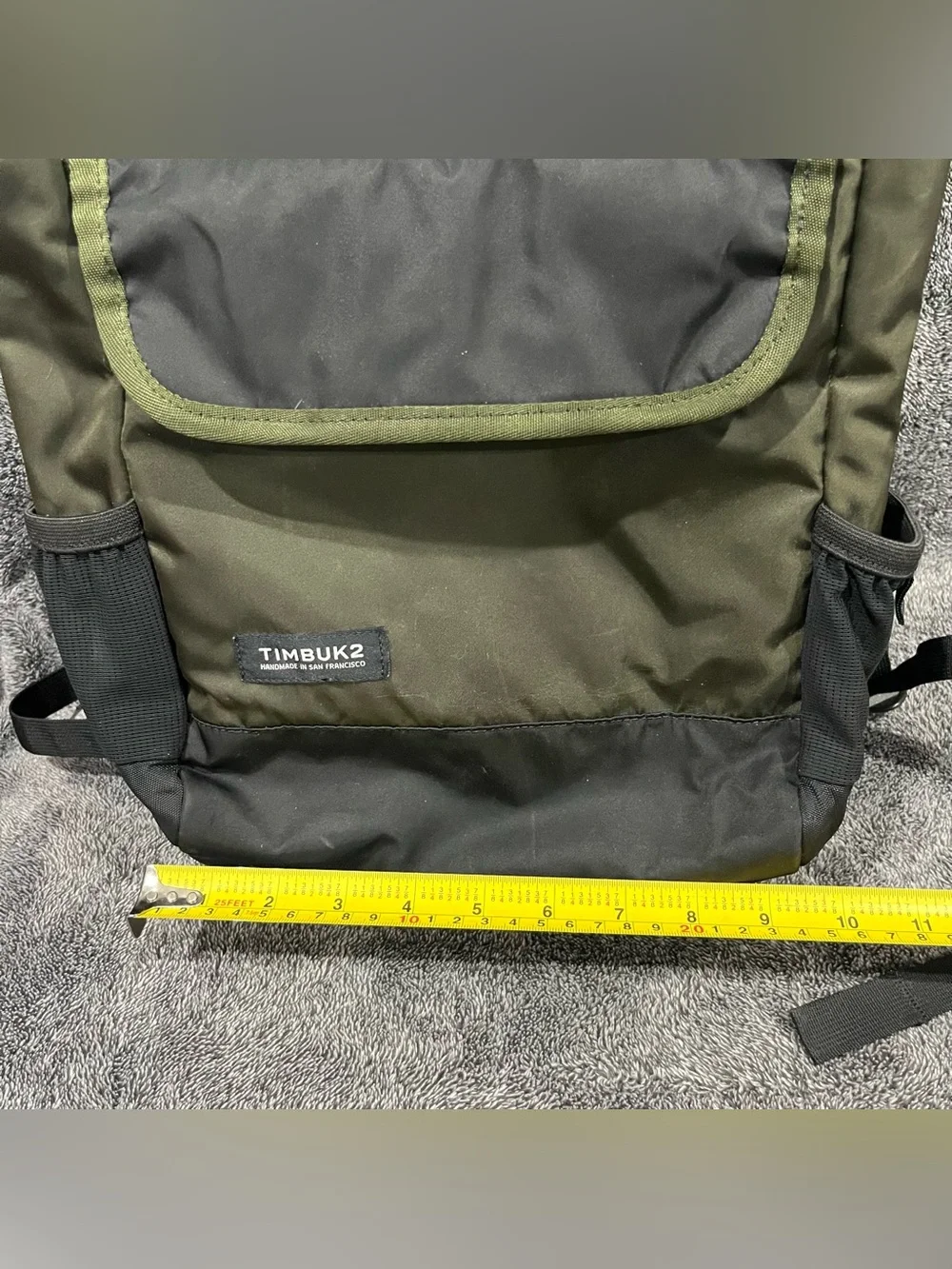 Timbuk2 Grid backpack army green and black colorway